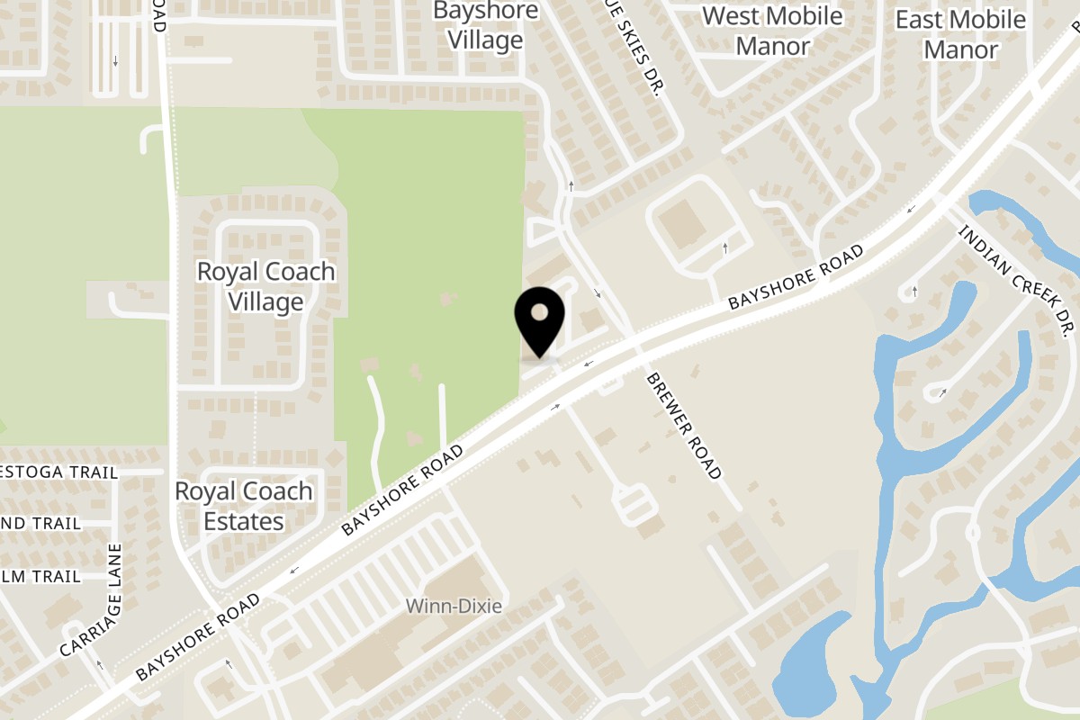 Map showing the location of Steve's Place on 5781 Bayshore Rd Suite 01 in North Fort Myers